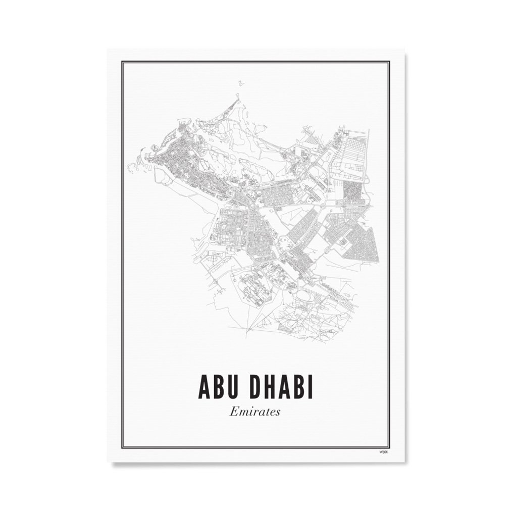 Poster van Abu Dhabi - Stad | WIJCK. 